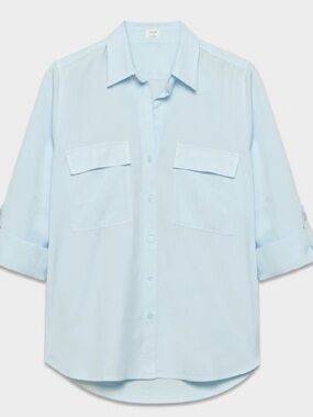 Aritzia Babaton Light Blue Women's Utility Shirt